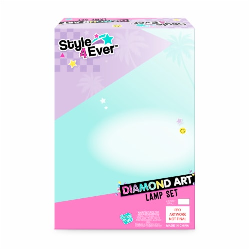 Style 4 Ever™ Diamond Art Lamp Set Perspective: back