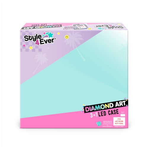 Style 4 Ever Diamond Art 3-In-1 LED Case Perspective: back