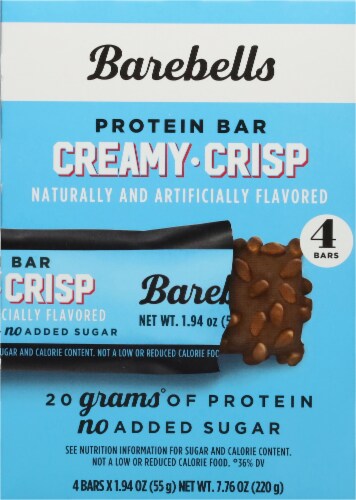 Barebells Creamy Crisp Protein Bars Perspective: back