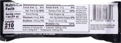 Barebells Cookies & Caramel Protein Bar Perspective: back