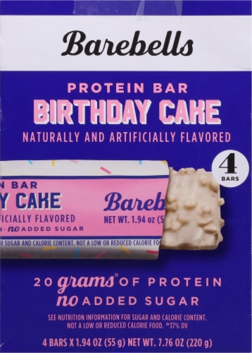 Barebells Birthday Cake Protein Bar Perspective: back