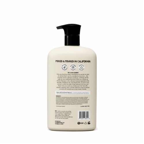 California Naturals® Coconut Daily Shampoo Perspective: back