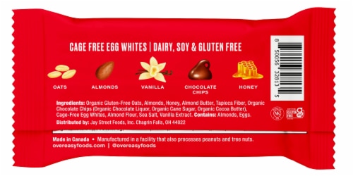 Over Easy™ Dark Chocolate Almond Sea Salt Breakfast Bar Perspective: back