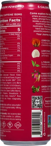 Melting Forest™ Mushroom Energy Stawberry Lemonade Sparkling Adaptogenic Drink Perspective: back
