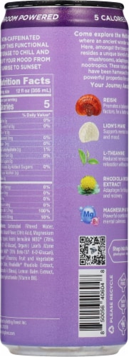 Melting Forest™ Mushroom D-Stress Strawberry Lavender Sparkling Adaptogenic Drink Perspective: back