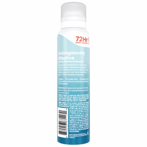 Lume Women's Whole Body Invisible Spray Deodorant Unscented Aluminum Free Perspective: back