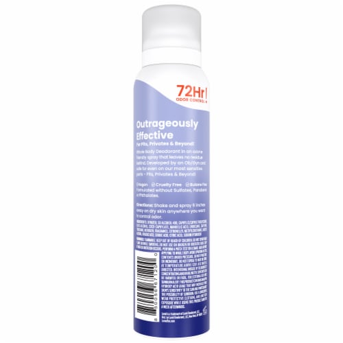 Lume Women's Whole Body Invisible Deodorant Spray Soft Powder Aluminum Free Perspective: back