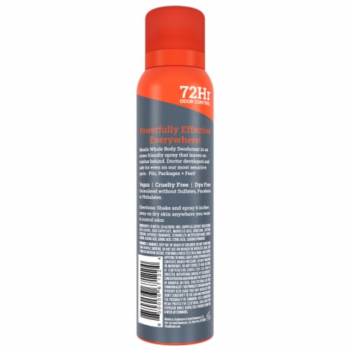 Mando Whole Body Men’s Deodorant - Invisible Spray Deodorant - Aluminum Free - Mt Fuji Perspective: back
