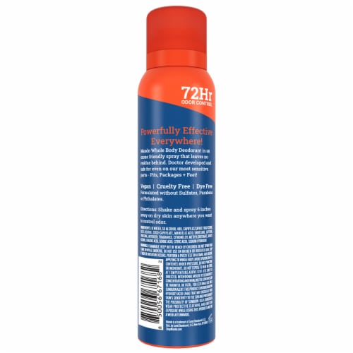 Mando Whole Body Men’s Deodorant - Invisible Spray Deodorant - Aluminum Free - Pro Sport Perspective: back