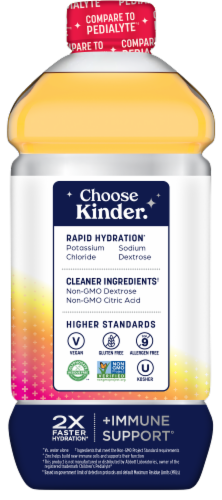 Kinderlyte Tropical Fruit Punch Electrolyte Solution Perspective: back