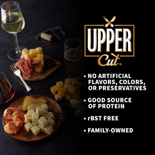 Upper Cut® Muenster Cheese Cubes Perspective: back