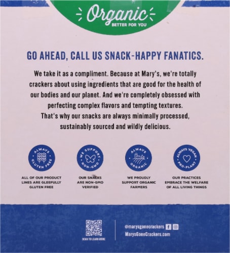 Organic Mary's Gone Crackers™ Super Seed Classic Crackers Perspective: back