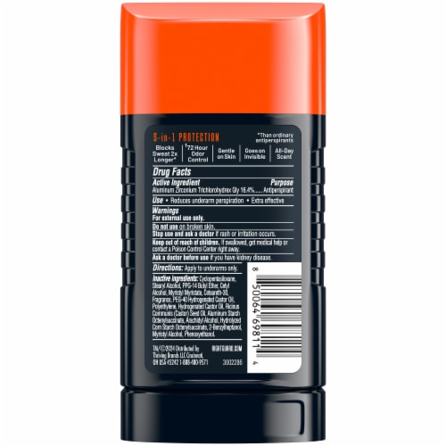 Right Guard Xtreme Invisible Solid Fresh Blast Bonus 3.1oz Perspective: back