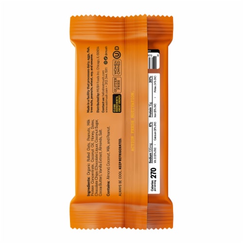Mush Peanut Butter Chocolate Chip Protein Bar Perspective: back