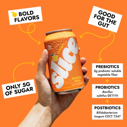 Slice Orange Healthy Soda Perspective: back