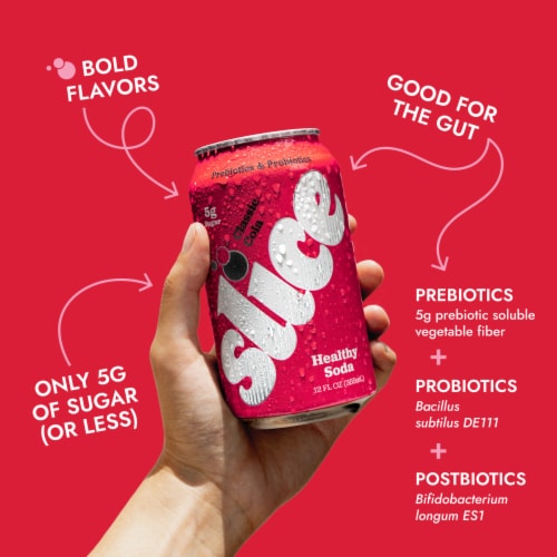 Slice Classic Cola Healthy Soda Perspective: back