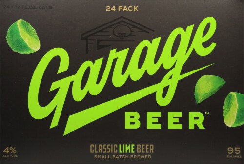 Garage Beer™ Classic Lime Beer Perspective: back
