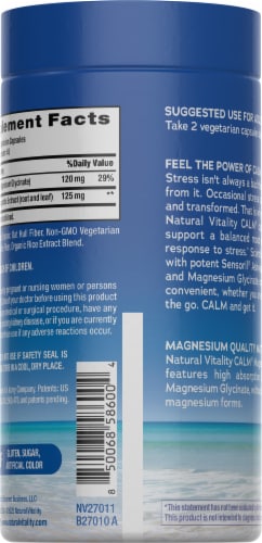 NV CALM Magnesium Sensoril Ashwa 90 capsule Perspective: back