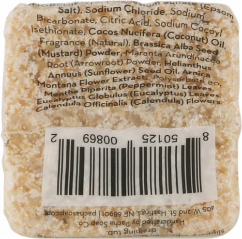 Pacha Soap Co. Muscle Salt Block Perspective: back