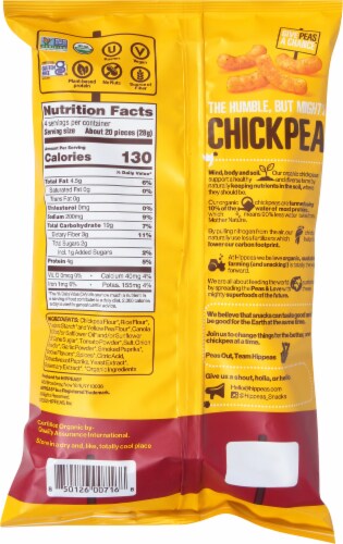 Hippeas® Organic Bohemian Barbeque Chickpea Puffs Chips Perspective: back