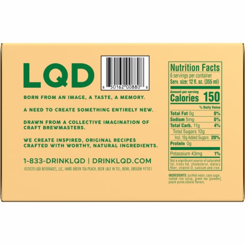 LQD Creative Liquids Peach Hard Green Tea Perspective: back