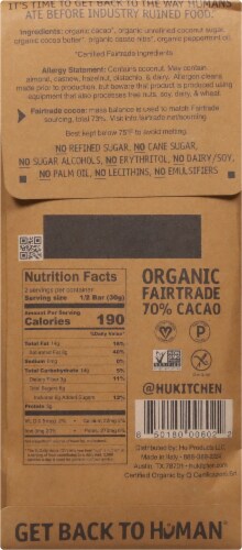 Hu® Crunchy Mint Dark Chocolate Candy Bar Perspective: back