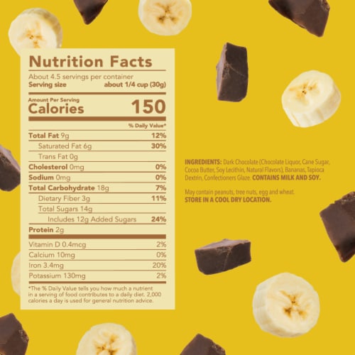 Tru Fru Bananas Hyper-Dried in Dark Chocolate Perspective: back