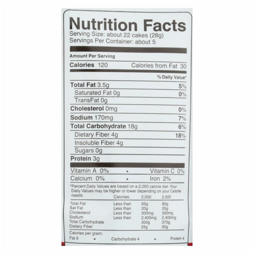 SkinnyPop Popcorn Sea Salt Mini Cakes Perspective: back