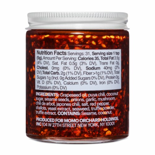 Momofuku Black Truffle Chili Crunch Perspective: back