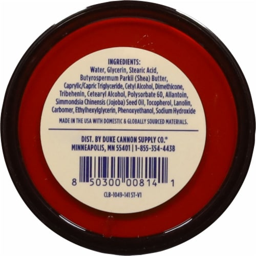 Duke Cannon® Bloody Knuckles™ Fragrance Free Hand Repair Balm Perspective: back