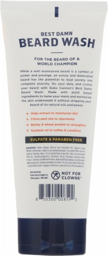 Duke Cannon® Citrus Hefeweizen Scent Best Damn Beard Wash Perspective: back