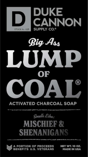 Duke Cannon Supply Co.® Big Ass Lump of Coal® Activated Charcoal Soap Perspective: back
