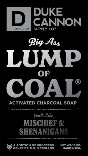 Duke Cannon Supply Co.® Big Ass Lump of Coal® Activated Charcoal Soap Perspective: back