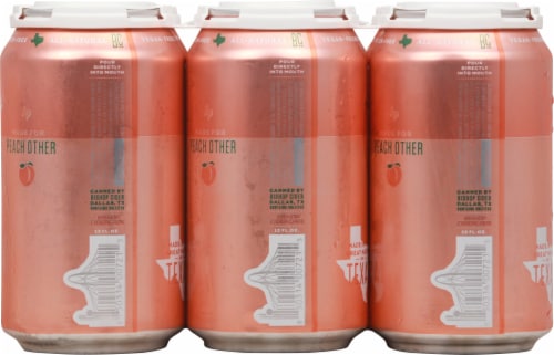 Bishop Cider Co. Peach Tea Hard Cider Perspective: back