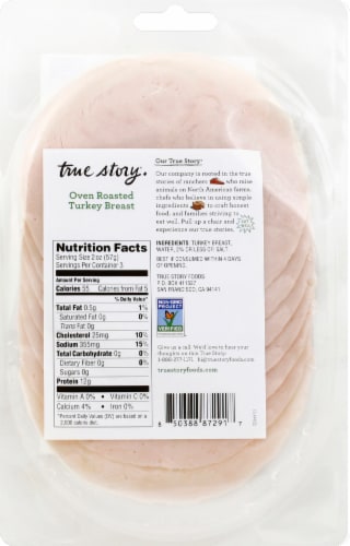True Story® Oven Roasted Turkey Breast Perspective: back