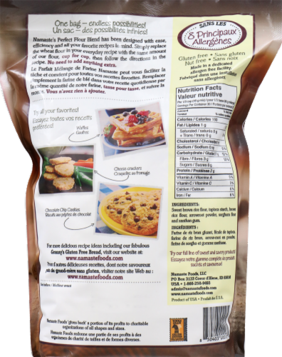 Namaste Gluten Free Perfect Flour Blend Perspective: back