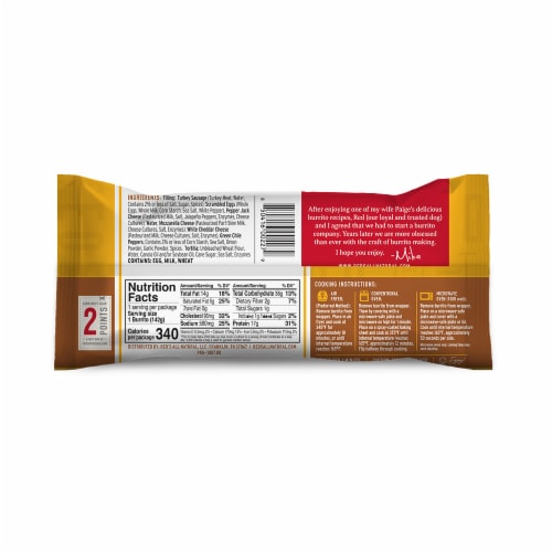 Red’s Turkey Sausage Frozen Breakfast Burrito