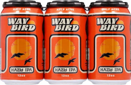 Half Acre WayBird Hazy IPA Craft Beer Perspective: back