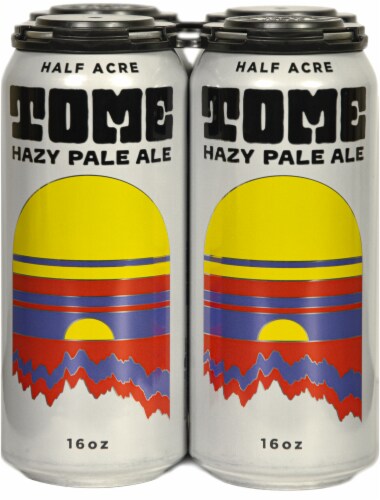 Half Acre Tome Hazy Pale Ale Craft Beer Perspective: back