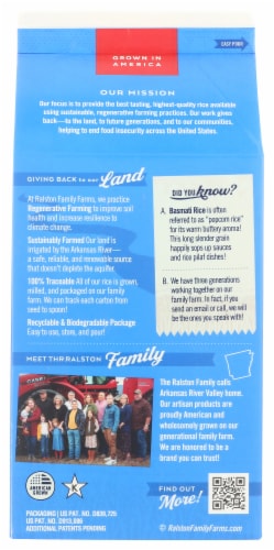 Ralston Family Farms™ Basmati White Rice Perspective: back