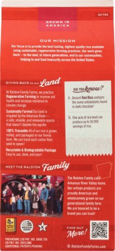 Ralston Family Farms™ Whole Grain Red Rice Perspective: back