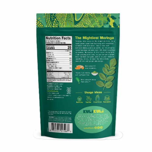 KULI KULI Organic Pure Moringa Powder Perspective: back