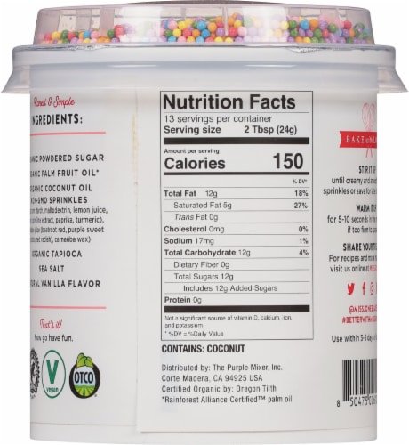 Miss Jones Baking Co. Organic Confetti Pop Frosting Perspective: back
