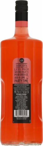 LIQS Strawberry Margarita Ready to Drink Cocktail Perspective: back