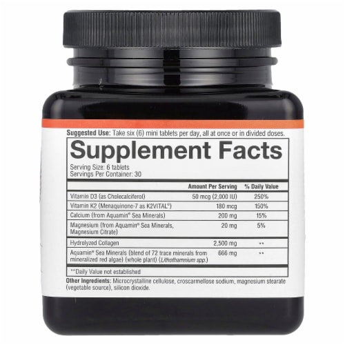 Youtheory Bone Collagen + D3 & K2 Mini Tablets Perspective: back