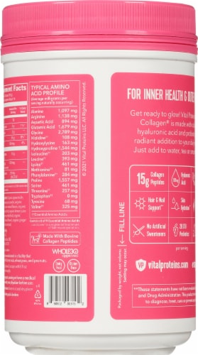 Vital Proteins Beauty Collagen® Tropical Hibiscus Dietary Supplement Perspective: back