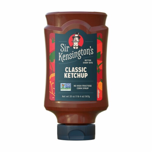 Sir Kensington's Vegan & Paleo Classic Ketchup Gluten-Free Condiment Perspective: back