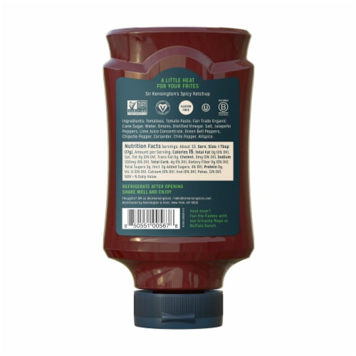 Sir Kensington's Spicy Ketchup Perspective: back