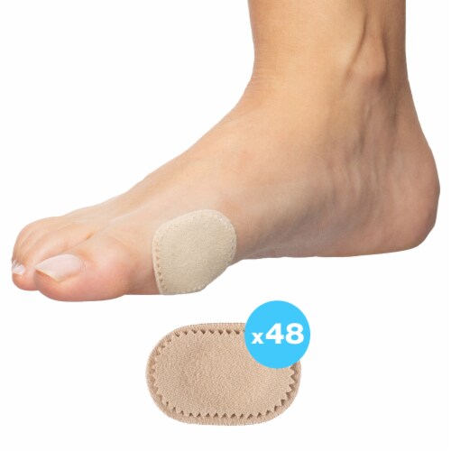 ZenToes 48 CT Bunion Cushions Waterproof and Odor Resistant Toe and Foot Protector Pads Perspective: back