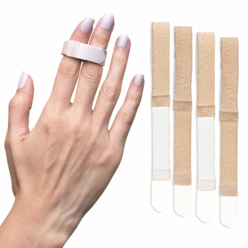 ZenToes Finger Buddy Wraps to Treat Sprained, Jammed or Fractured Fingers -  Set of 4, 4 - Ralphs